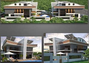 Продажа вилл 6+1 с собственным бассейном и садом в Коньяалты