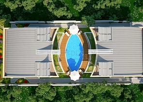 Продажа вилл 6+1 с собственным бассейном и садом в Коньяалты