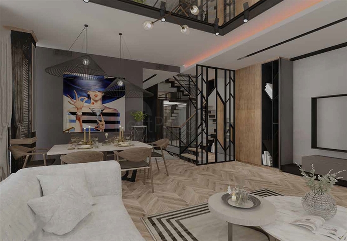 Роскошные виллы 6+1 в черте города Анталии