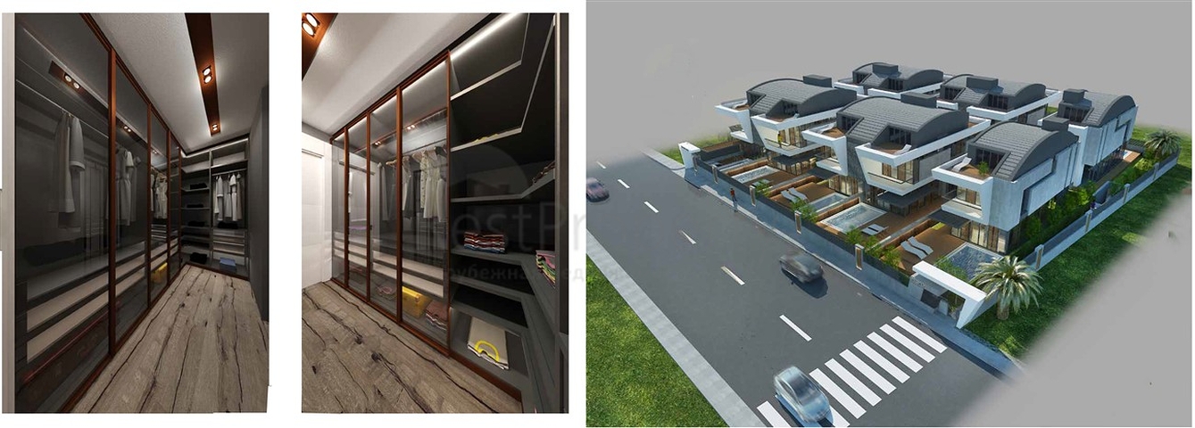 Роскошные виллы 6+1 в черте города Анталии