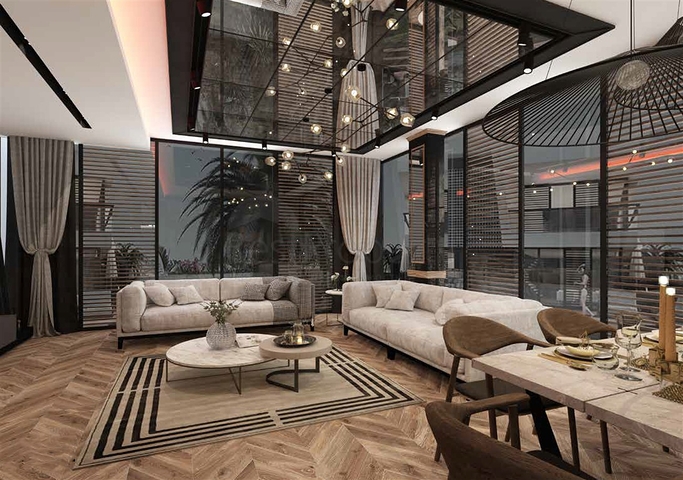 Роскошные виллы 6+1 в черте города Анталии