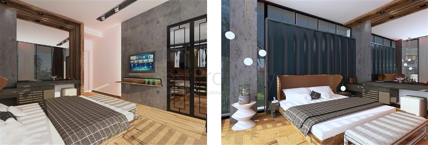 Роскошные виллы 6+1 в черте города Анталии