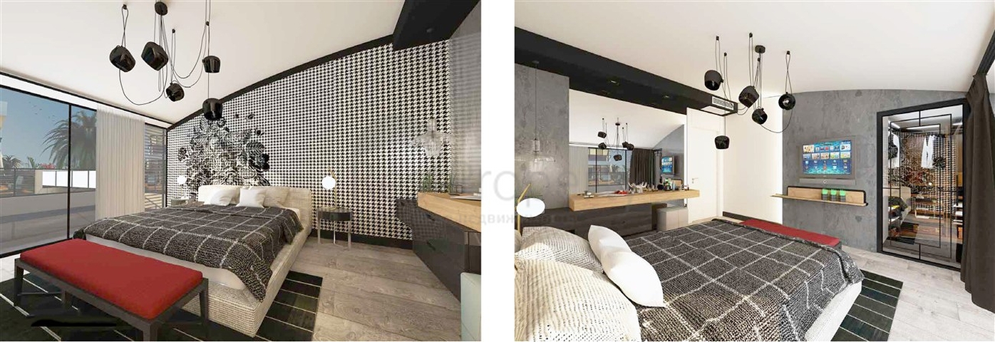 Роскошные виллы 6+1 в черте города Анталии