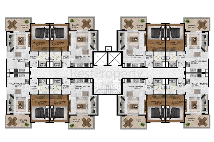 Новый жилой комплекс в Махмутларе