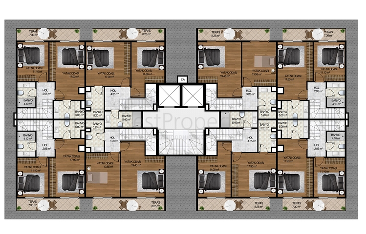 Новый жилой комплекс в Махмутларе