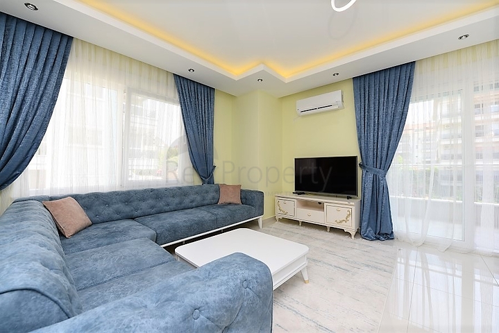 Квартира 2+1 с мебелью в районе Кестель в 200 м от моря