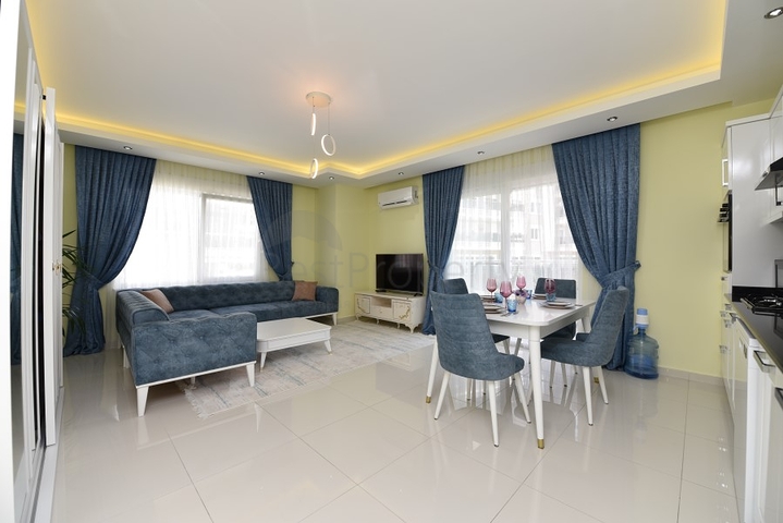 Квартира 2+1 с мебелью в районе Кестель в 200 м от моря