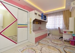 Квартира 2+1 с мебелью в районе Кестель в 200 м от моря