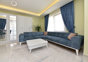 Квартира 2+1 с мебелью в районе Кестель в 200 м от моря