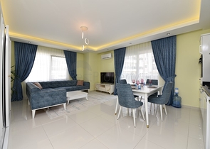 Квартира 2+1 с мебелью в районе Кестель в 200 м от моря