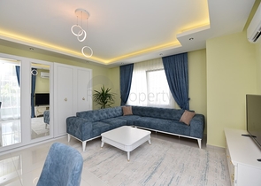 Квартира 2+1 с мебелью в районе Кестель в 200 м от моря