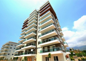 Квартира 2+1 с мебелью в районе Махмутлар с видом на горы