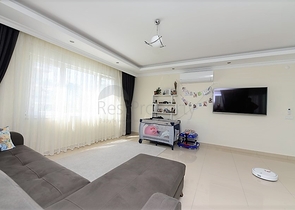 Квартира 2+1 с мебелью в районе Махмутлар с видом на горы