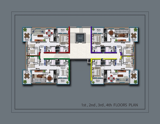 Комплекс в районе Махмутлар, Алания