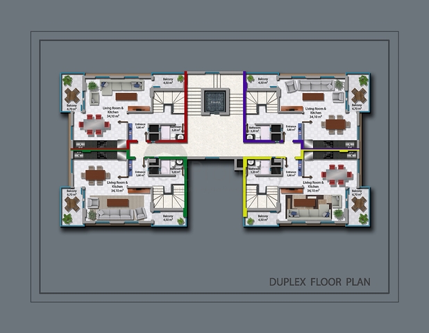 Комплекс в районе Махмутлар, Алания