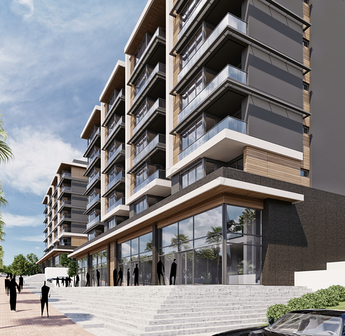 Инвестиционный проект в районе Гюзельоба Лара в 5 минутах от пляжа