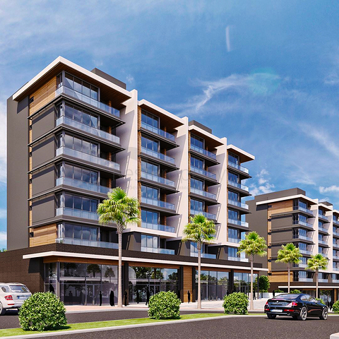 Инвестиционный проект в районе Гюзельоба Лара в 5 минутах от пляжа