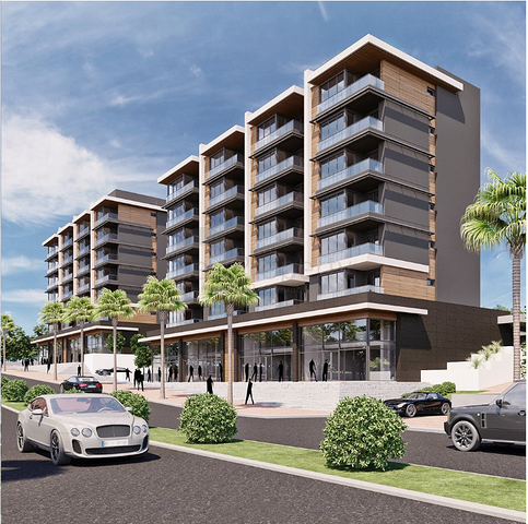 Инвестиционный проект в районе Гюзельоба Лара в 5 минутах от пляжа