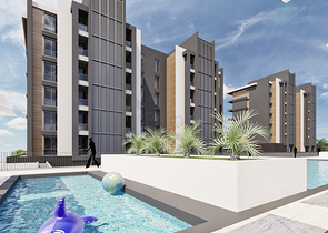 Инвестиционный проект в районе Гюзельоба Лара в 5 минутах от пляжа