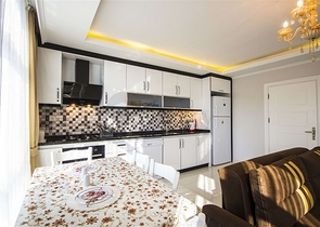 Меблированная трёхкомнатная квартира в районе Махмутлар