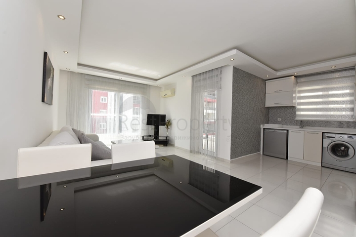 Меблированная квартира планировкой 1+1 в районе Махмутлар