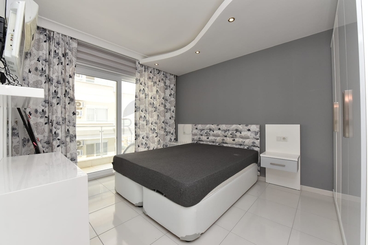 Меблированная квартира планировкой 1+1 в районе Махмутлар