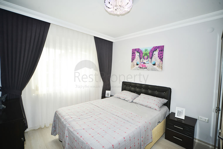 Меблированная квартира с двумя спальнями в районе Оба