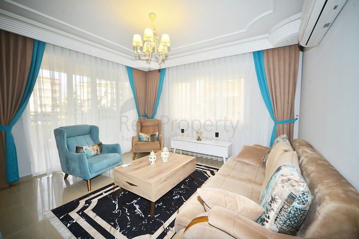 Меблированная квартира с двумя спальнями в районе Оба