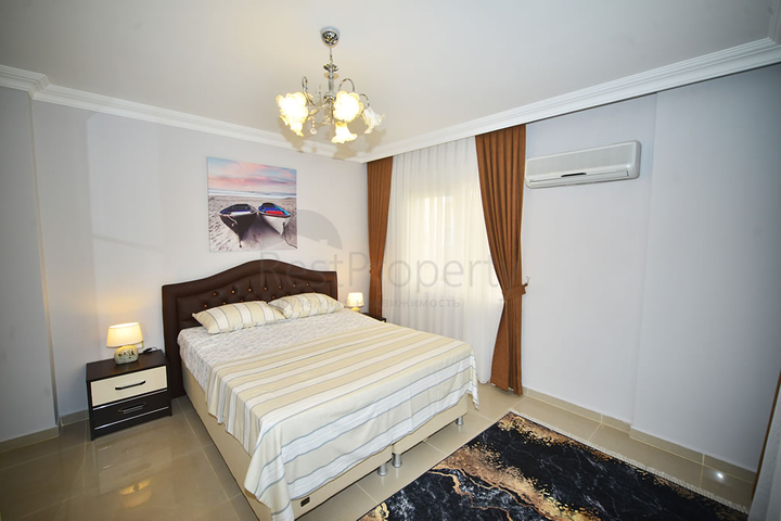 Меблированная квартира с двумя спальнями в районе Оба