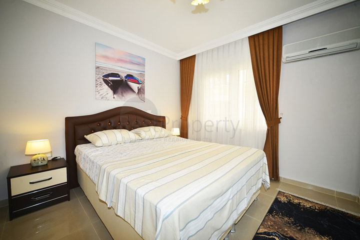 Меблированная квартира с двумя спальнями в районе Оба