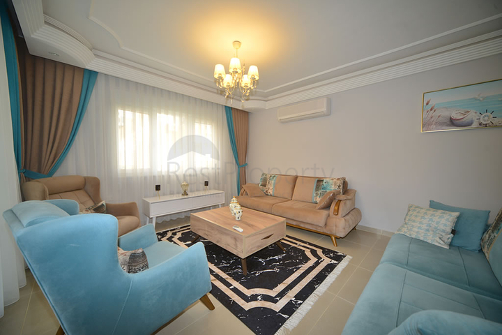 Меблированная квартира с двумя спальнями в районе Оба