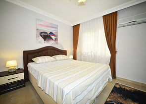 Меблированная квартира с двумя спальнями в районе Оба