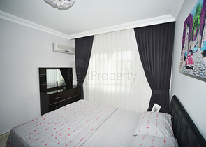 Меблированная квартира с двумя спальнями в районе Оба