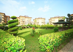 Меблированная квартира с двумя спальнями в районе Оба