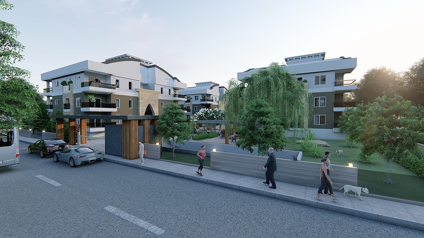 Просторные квартиры 3+1 в Алтынкале Дошемеальты 