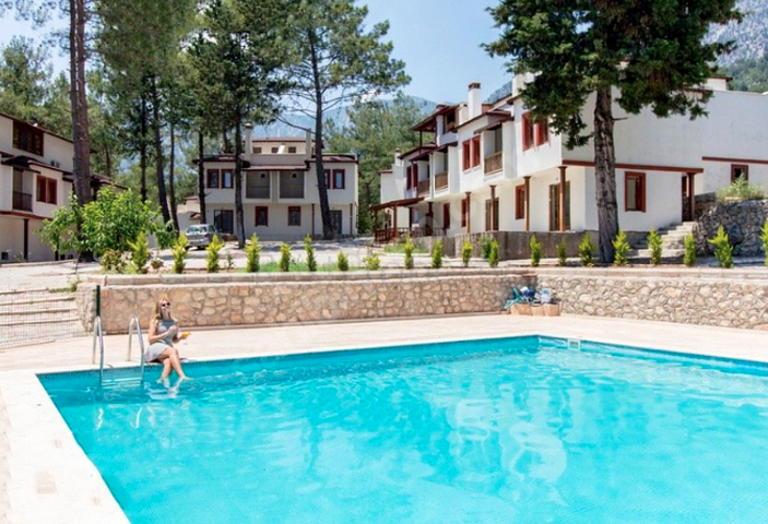 Вилла 2+1 в горах в Бейджике Кемере 