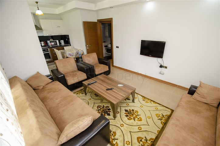 Двухкомнатная квартира с мебелью в Лимане Коньяалты