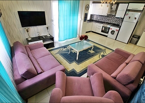 Меблированная трехкомнатная квартира в Махмутларе