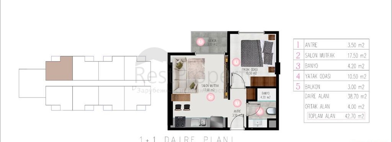 Новый комплекс в перспективном районе Алании, Оба