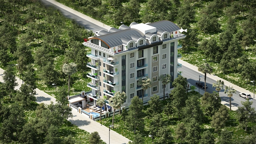 Новый жилой комплекс в районе Махмутлар