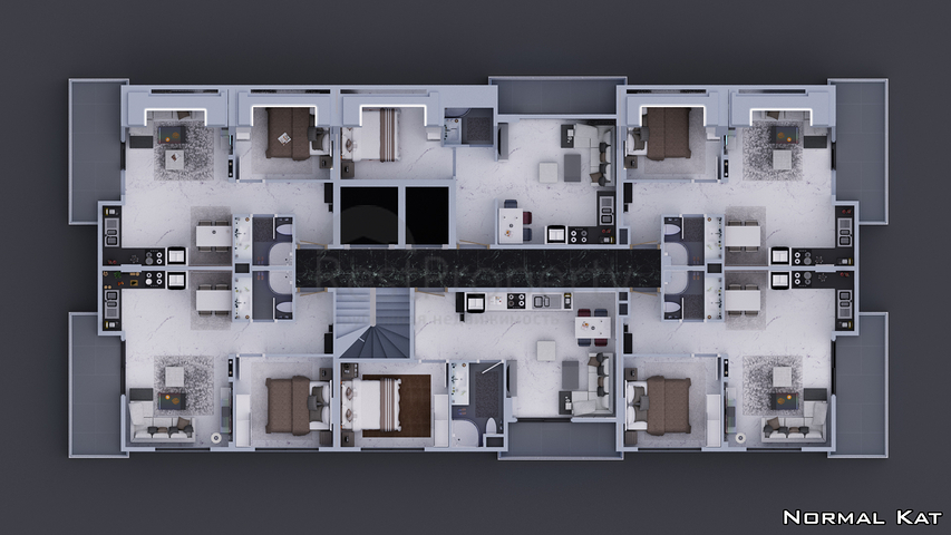 Новый жилой комплекс в районе Махмутлар