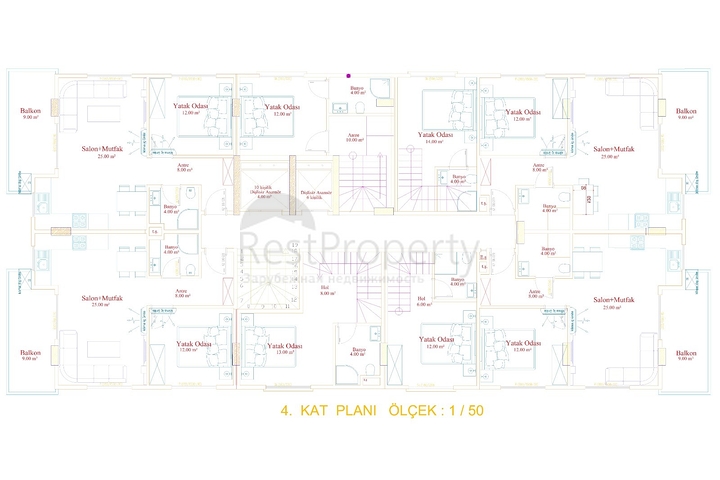 Новый жилой комплекс в районе Махмутлар