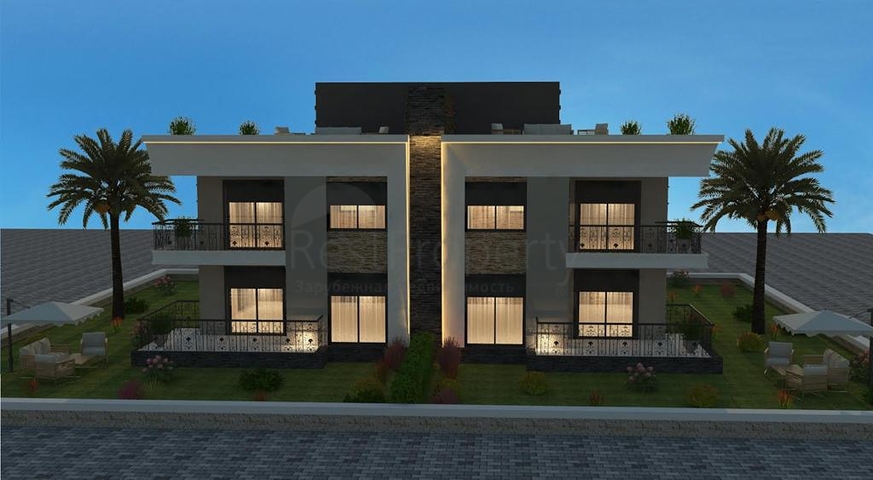 Виллы на этапе строительства в районе Каргыджак