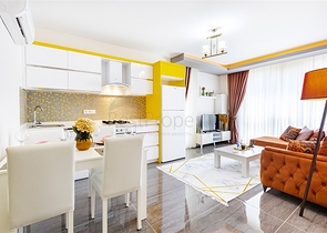 Меблированная двухкомнатная квартира в Махмутларе