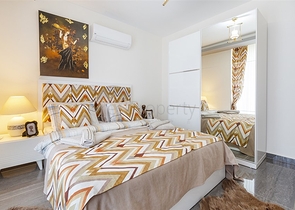 Меблированная двухкомнатная квартира в Махмутларе