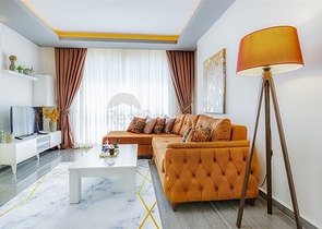 Меблированная двухкомнатная квартира в Махмутларе