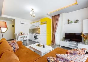 Меблированная двухкомнатная квартира в Махмутларе