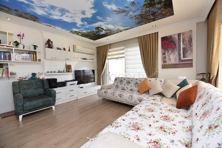 Меблированная квартира в районе Авсаллар с видом на море