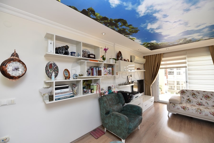 Меблированная квартира в районе Авсаллар с видом на море