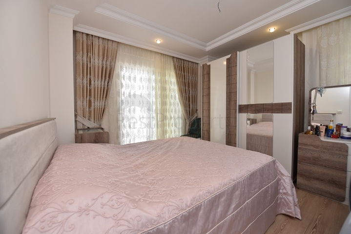 Меблированная квартира в районе Авсаллар с видом на море